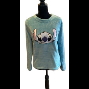 Disney 100 Stitch Shirt or Pajama‎ Top Size Large 12-14 Super Soft Inside & Out!